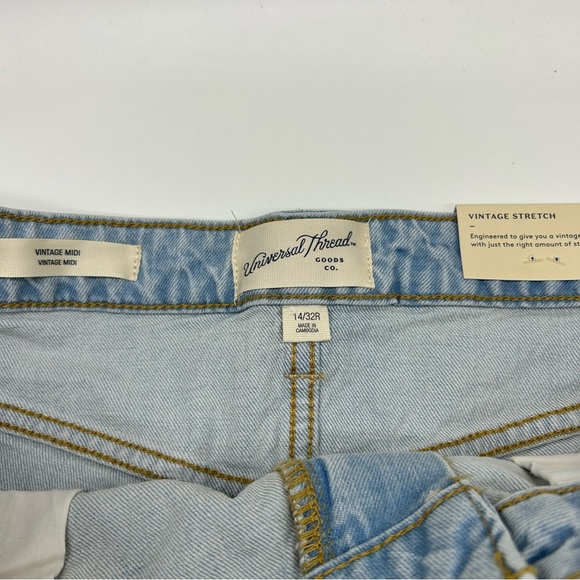Women’s Universal Thread High-Rise Vintage Midi Jean Shorts (Set of 2) Size 14R - Picture 9 of 16